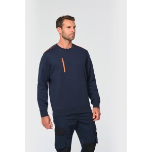 Sweat-shirt Day To Day zip poche contrastée unisexe 14