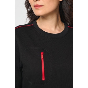 Sweat-shirt Day To Day zip poche contrastée unisexe 23