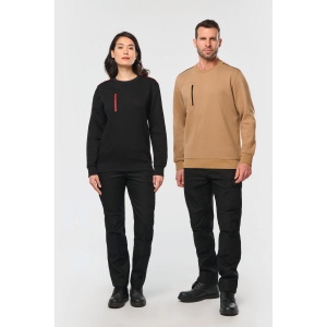 Sweat-shirt Day To Day zip poche contrastée unisexe 29