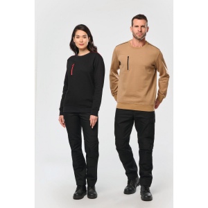 Sweat-shirt Day To Day zip poche contrastée unisexe 30