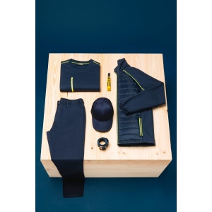 Sweat-shirt Day To Day zip poche contrastée unisexe 42