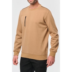 Sweat-shirt Day To Day zip poche contrastée unisexe 48