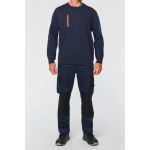 Sweat-shirt Day To Day zip poche contrastée unisexe 49