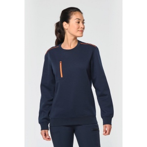 Sweat-shirt Day To Day zip poche contrastée unisexe 17