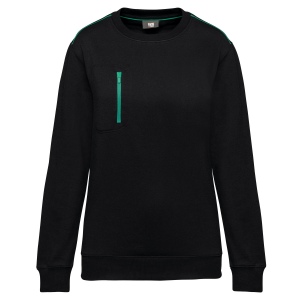 Sweat-shirt Day To Day zip poche contrastée unisexe 2