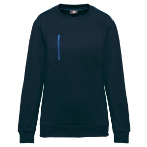 Sweat-shirt Day To Day zip poche contrastée unisexe 9