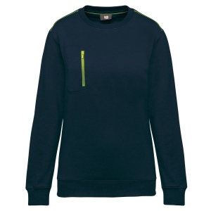 Sweat-shirt Day To Day zip poche contrastée unisexe 8