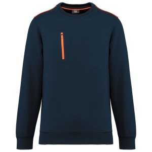 Sweat-shirt Day To Day zip poche contrastée unisexe 12