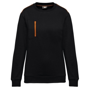 Sweat-shirt Day To Day zip poche contrastée unisexe 3