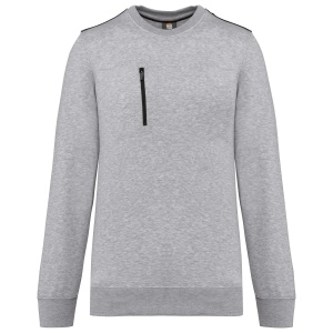 Sweat-shirt Day To Day zip poche contrastée unisexe 13