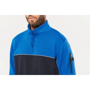 Sweat-shirt écoresponsable col zippé unisexe 21