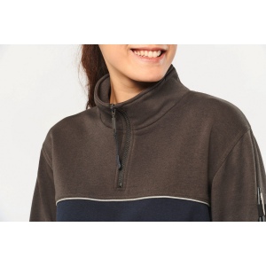 Sweat-shirt écoresponsable col zippé unisexe 23