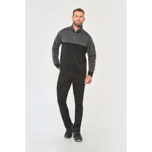 Sweat-shirt écoresponsable col zippé unisexe 26