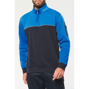 Sweat-shirt écoresponsable col zippé unisexe 32