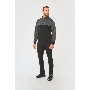 Sweat-shirt écoresponsable col zippé unisexe 12