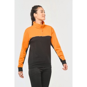 Sweat-shirt écoresponsable col zippé unisexe 13
