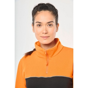 Sweat-shirt écoresponsable col zippé unisexe 16