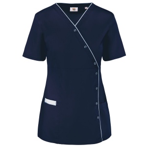Blouse polycoton avec boutons-pression femme 6