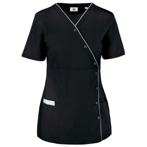 Blouse polycoton avec boutons-pression femme 3