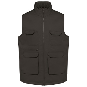 Gilet polycoton multipoches rembourré unisexe 5