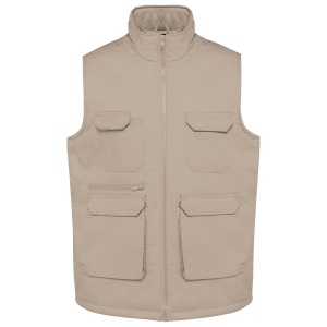 Gilet polycoton multipoches rembourré unisexe 2