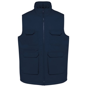 Gilet polycoton multipoches rembourré unisexe 8