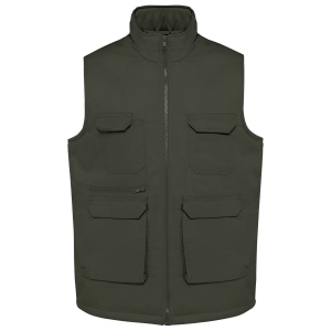 Gilet polycoton multipoches rembourré unisexe 6
