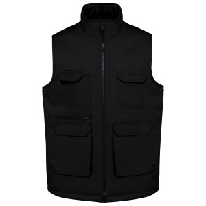Gilet polycoton multipoches rembourré unisexe 3