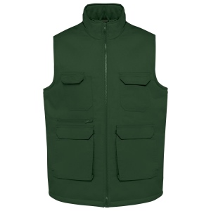 Gilet polycoton multipoches rembourré unisexe 7