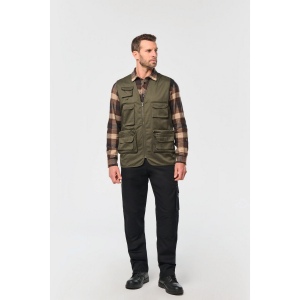 Gilet polycoton multipoches doublé unisexe 17