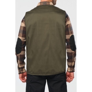 Gilet polycoton multipoches doublé unisexe 31