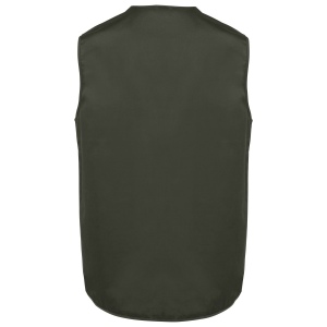 Gilet polycoton multipoches doublé unisexe 36