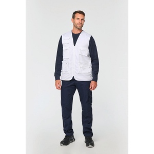Gilet polycoton multipoches doublé unisexe 10