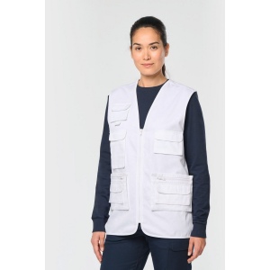Gilet polycoton multipoches doublé unisexe 11