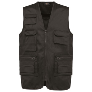 Gilet polycoton multipoches doublé unisexe 4