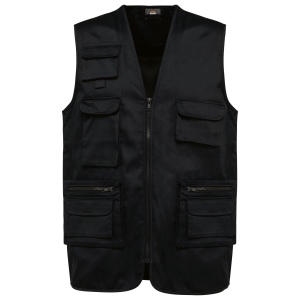 Gilet polycoton multipoches doublé unisexe 3
