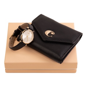 Parure Cacharel Black (portefeuille dame & montre)