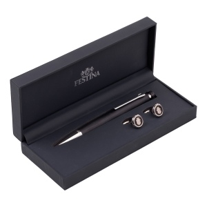 Parure (stylo bille & boutons de manchette) 2