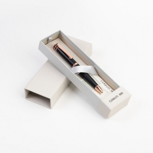 Stylo bille Austin Black/rosegold 2