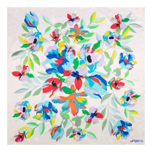 Foulard soie Paola Off-white