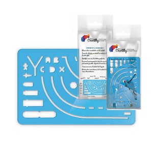 SET REGLE NORMOGRAPHE 125x80x1,5 mm - ASSISTANT DU CONSTAT AMIABLE 2