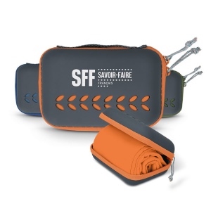 SERVIETTE MICROFIBRE DE SPORT AVEC BOITE DE RANGEMENT 8