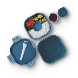 BOITE A REPAS (LUNCH BOX) MULTI-COMPARTIMENTS AVEC FOURCHETTE 9