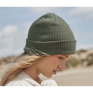 Bonnet nid d'abeille en coton organique