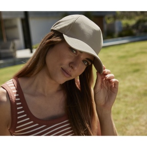 Casquette 5 pans en coton organique