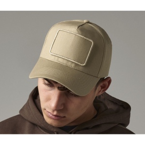 Casquette 5 pans avec patch amovible