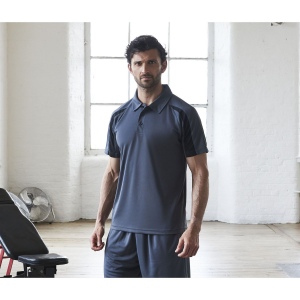 Polo de sport contrasté