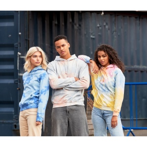 Sweat à capuche tie-dye