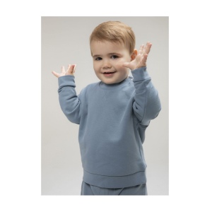 Sweatshirt en coton régénéré et en polyester recyclé