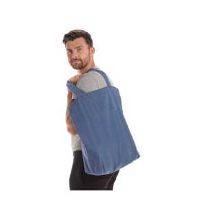 Grand sac shopping en denim